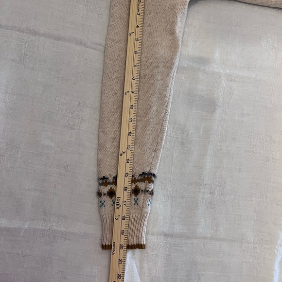 Sundance Women’s Sweater Beige With A Pattern Cotton Blend Size Small - Picture 4 of 6